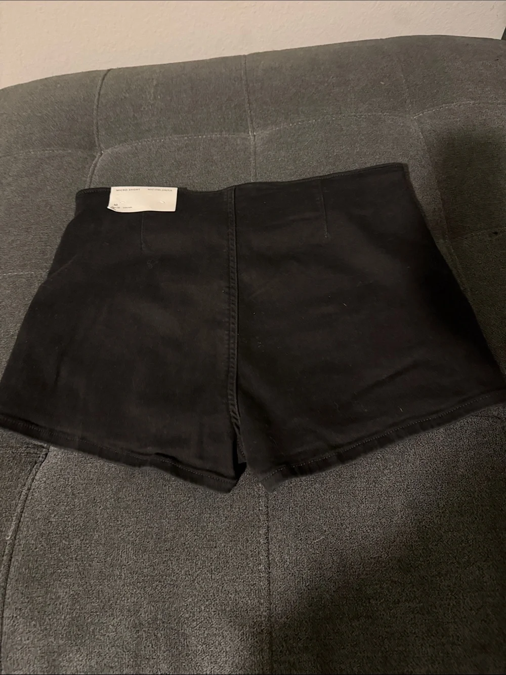 American Eagle Outfitters Black High-Waist Jean Shorts